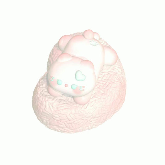 スクイ一ズ作成用型-ペたんこ猫ちやん