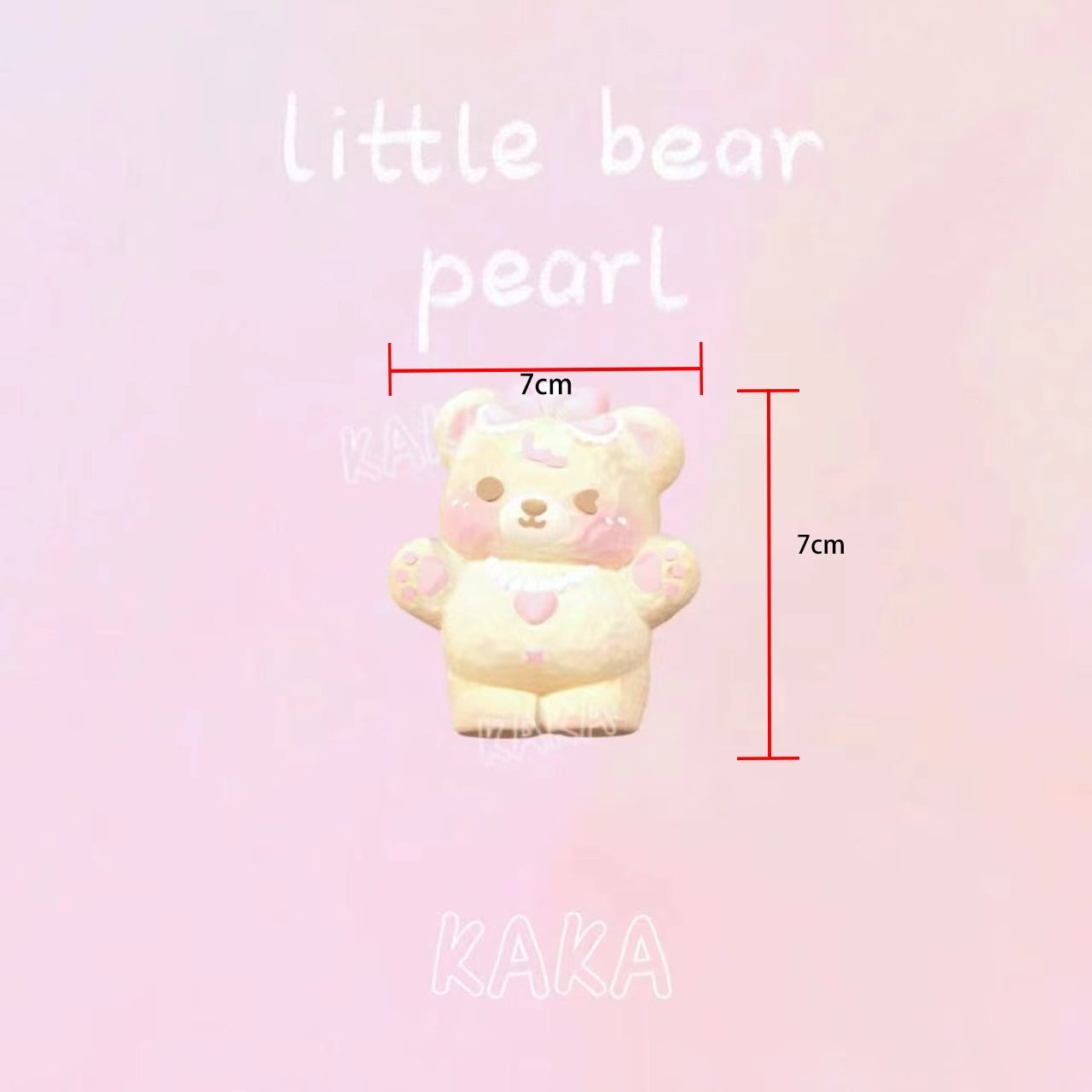 スクイ一ズ作成用型-リボンの小熊