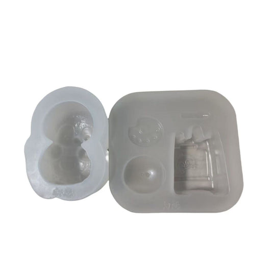 スクイ一ズ作成用型-ペンギンの小さな絵描き