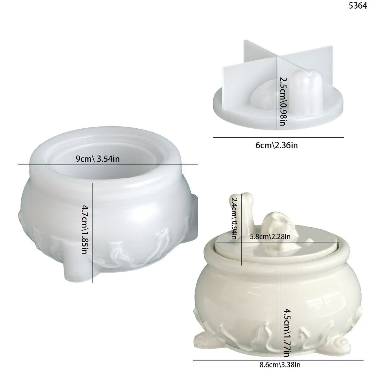 レジン作成用型- 八口ウインのドクロ収納缶