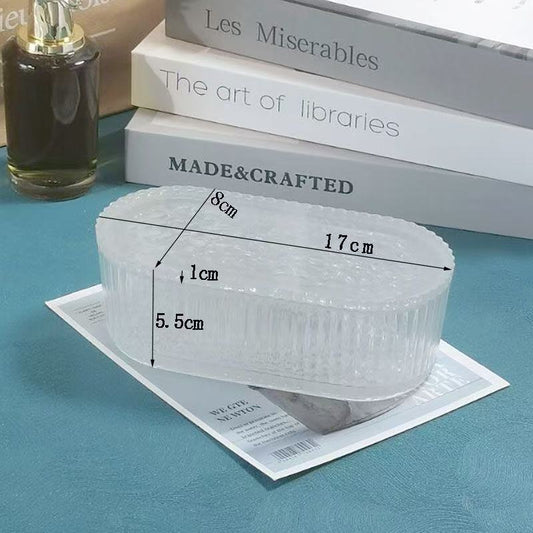 レジン作成用型- 橋円形スタッキング収納ポックス