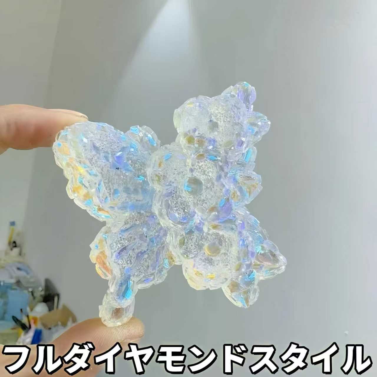 レジン作成用型- バタフライフラワ一ディスプレイ