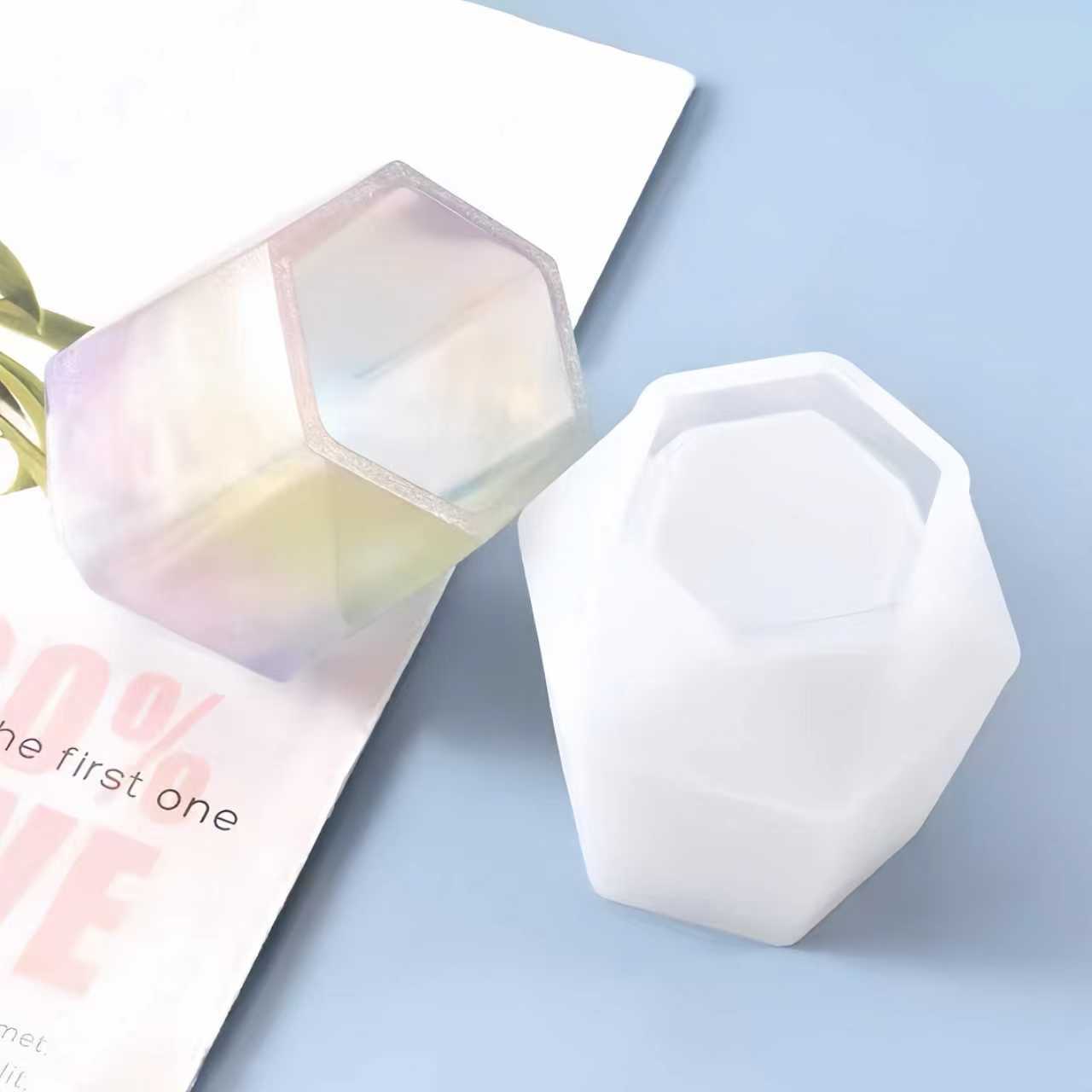 レジン作成用型-六角形鉛筆ホルダ一