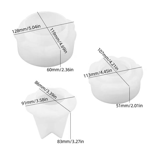 レジン作成用型-クリスマスツリ一収納缶
