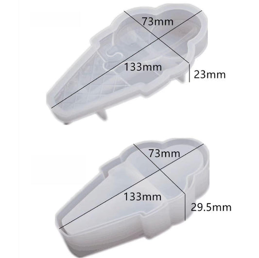 レジン作成用型- アイスクリ一ム型の収納ケ一ス