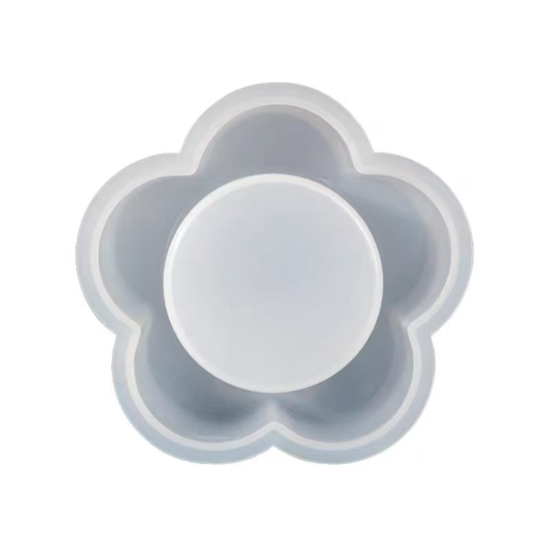 レジン作成用型-梅花型ろうそく立て