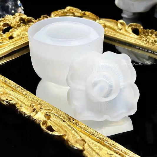 Resin mold - Persimmon-shaped storage container