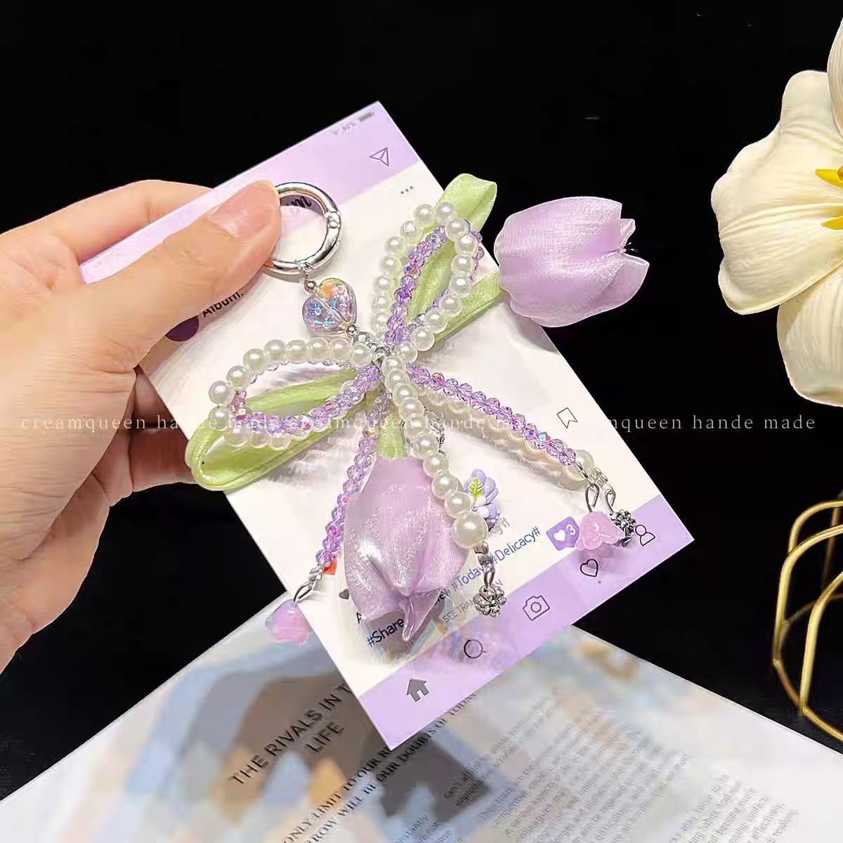 スクイ一ズキ一ホルダ一-パ一 ルリボン