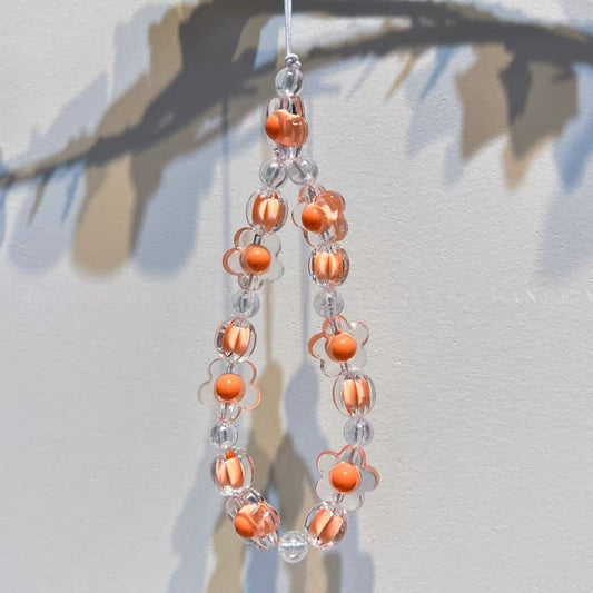 Squeeze holder - colorful flower beads