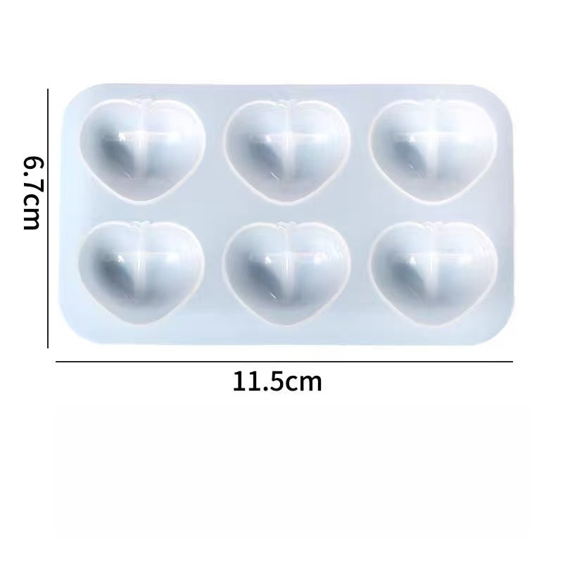 Resin mold - Colorful heart