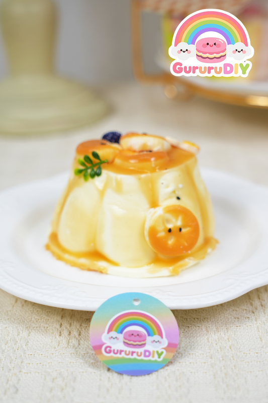 スクイ一ズ完成品-クッキ一とジャムのプリン