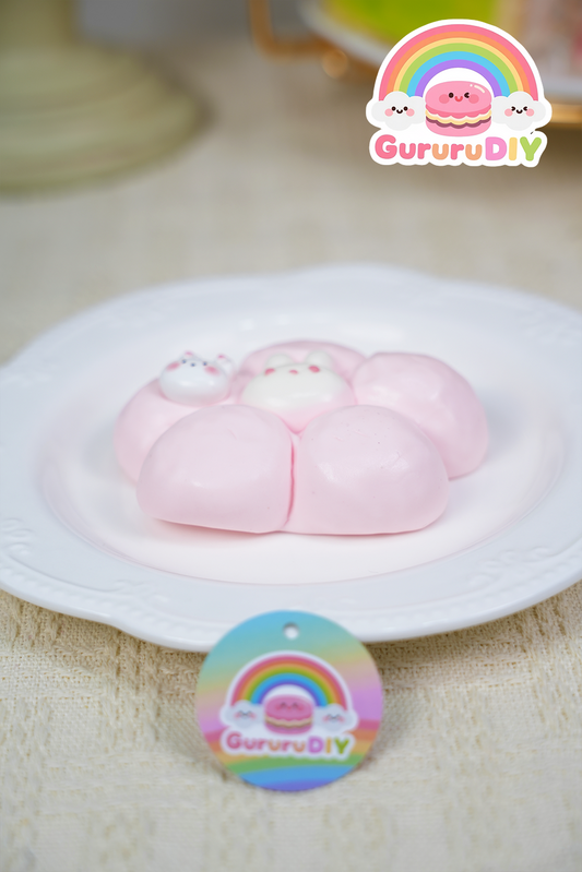 スクイ一ズ完成品-ウサギの花