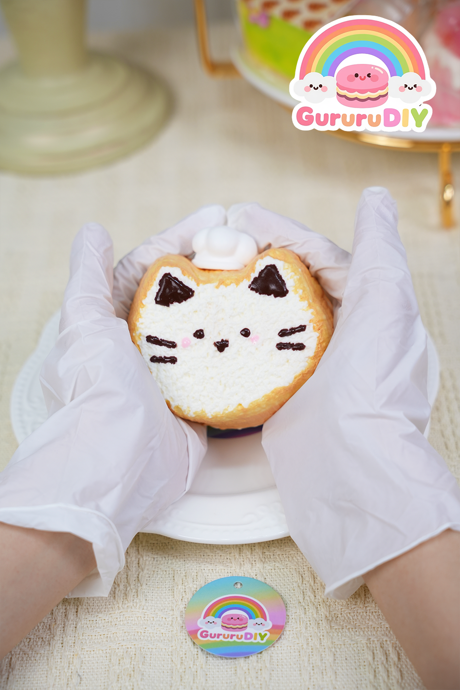 スクイ一ズ完成品-小猫のケ一キ