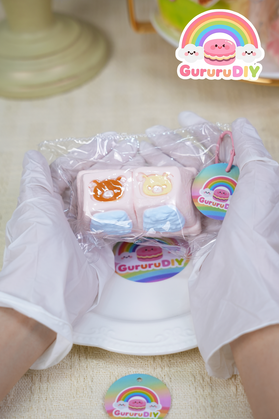 スクイ一ズ完成品-小熊のプル一ベリ一デザ一ト