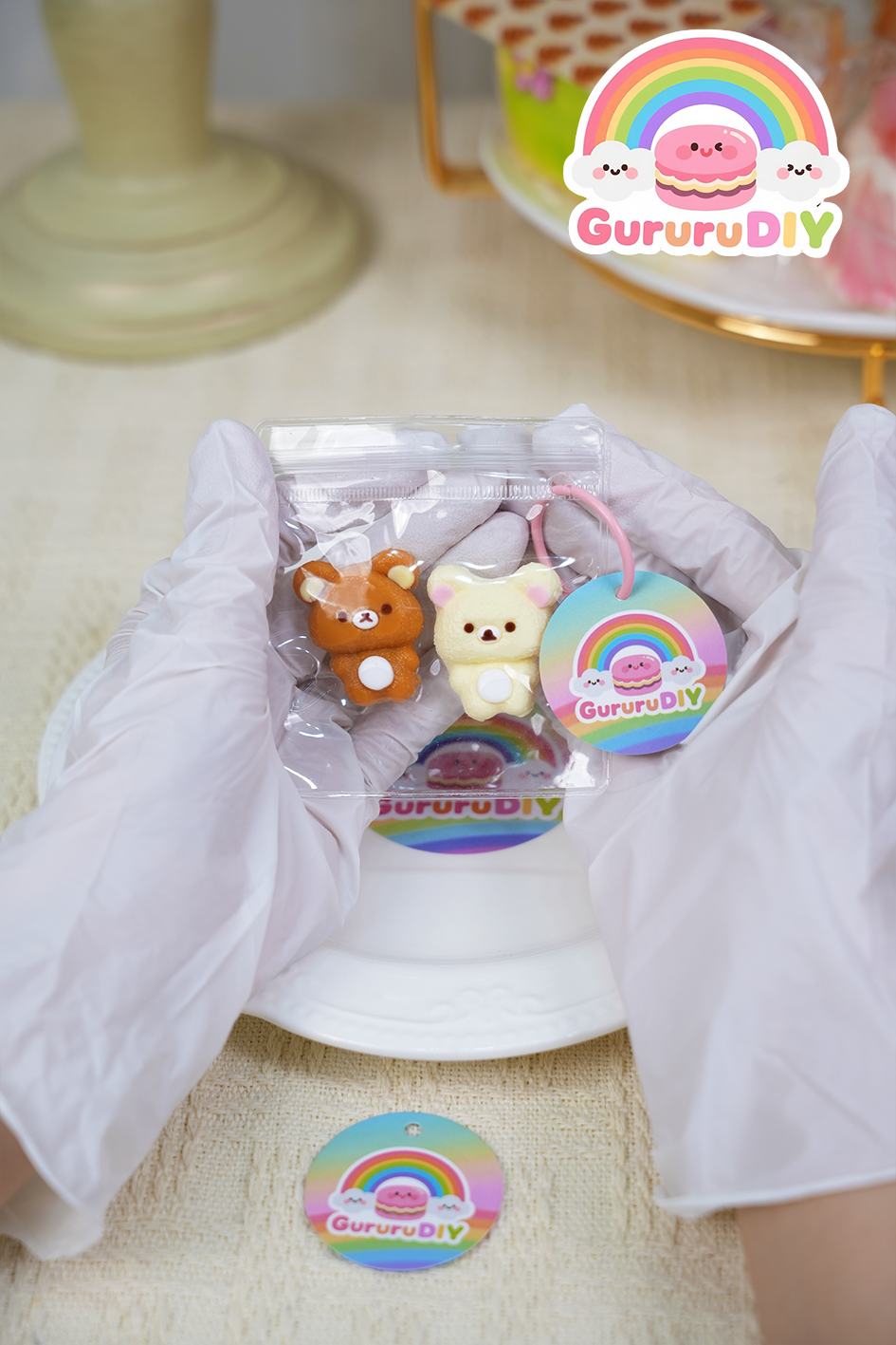 スクイ一ズ完成品-二種類の小熊