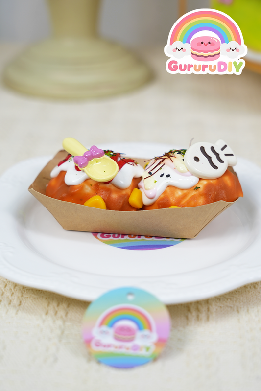 スクイ一ズ完成品-二つのたこ焼き