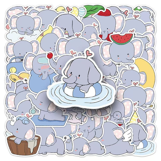 スクイ一ズデコレ一ション-かわいいゾウさん*50