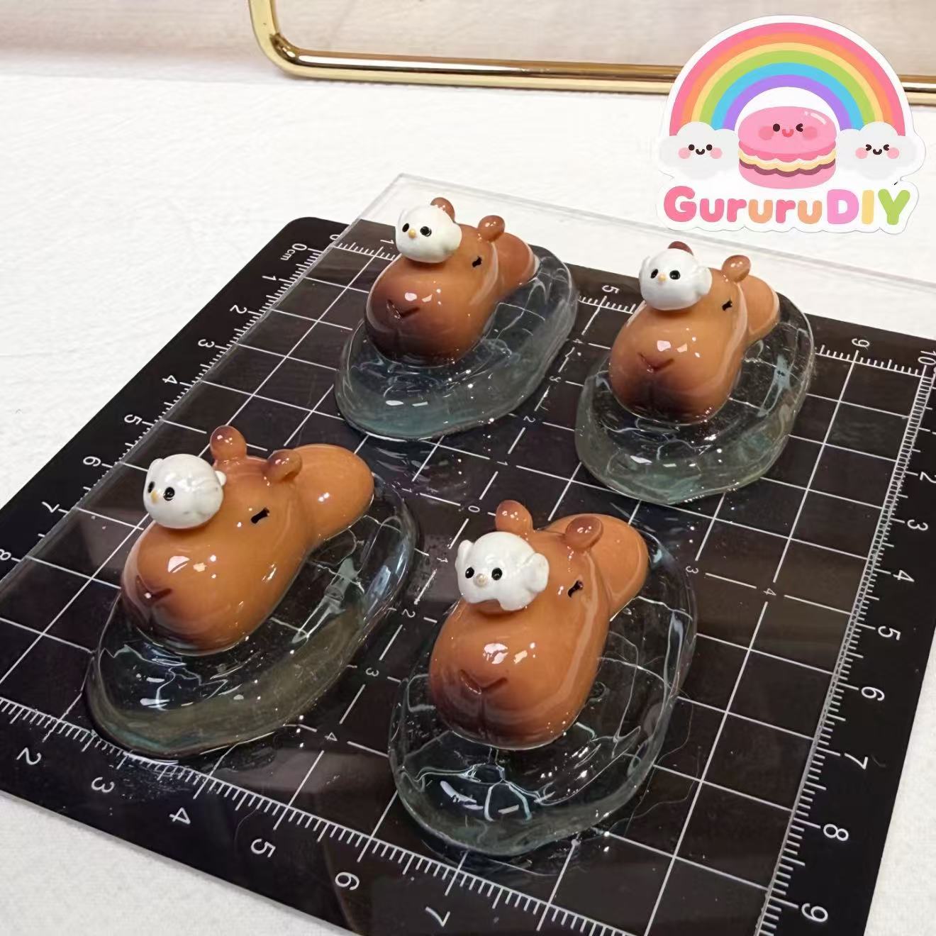 ミニスクイーズ作成用型-カピバラ風呂