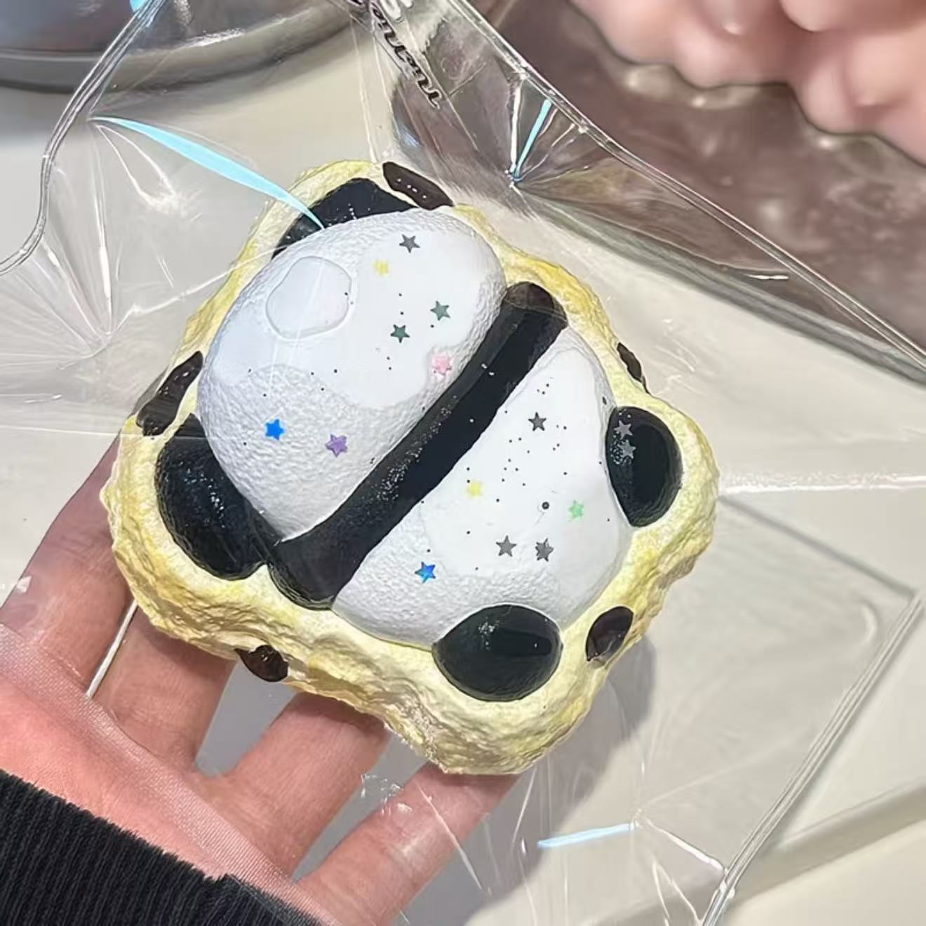 スクイ一ズ作成用型-寝そべりパンダ