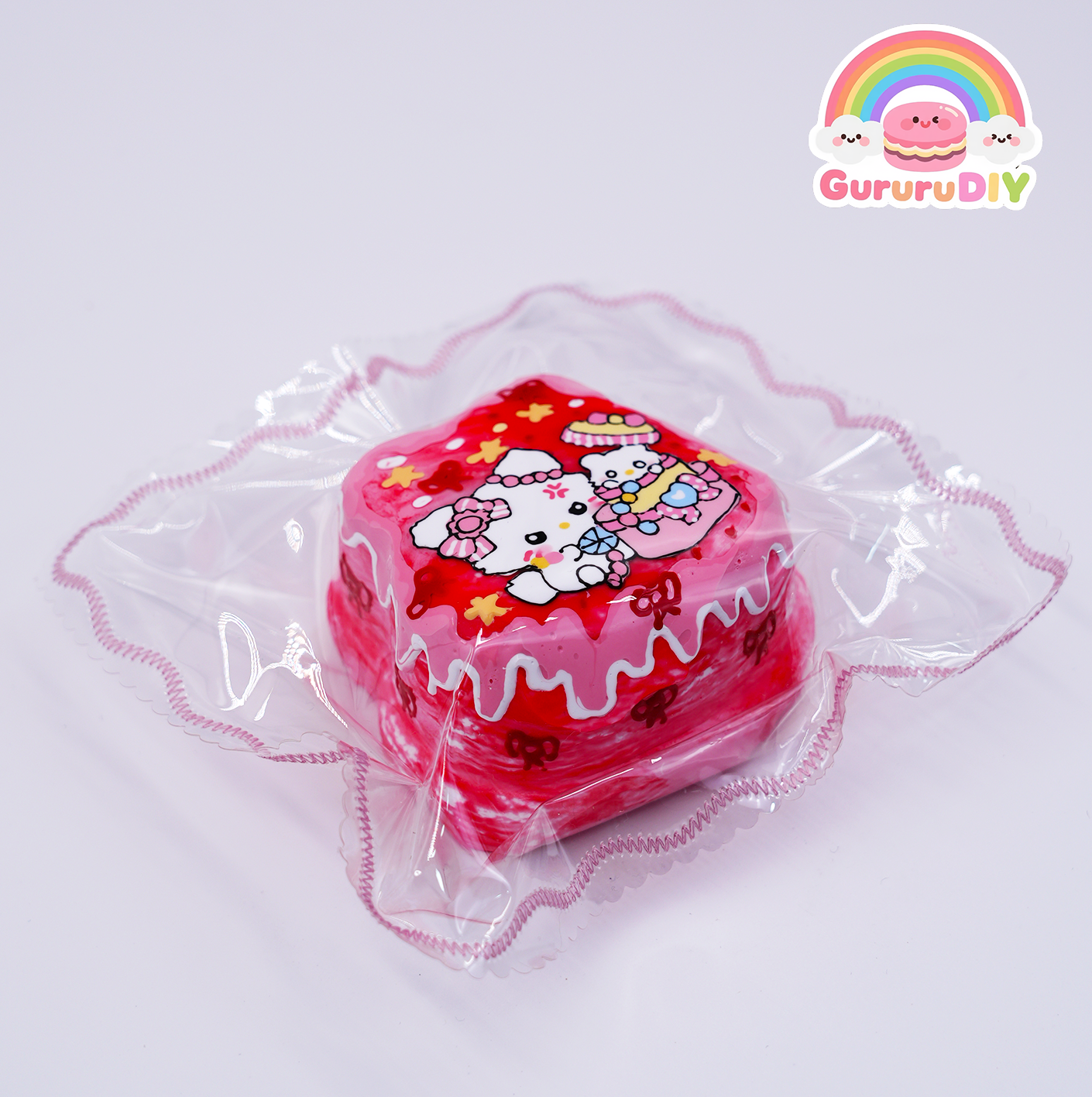 Squishy finished product - Hello Kitty