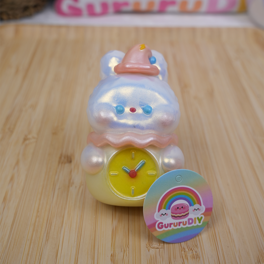 レジン完成品-うさぎ目覚まし