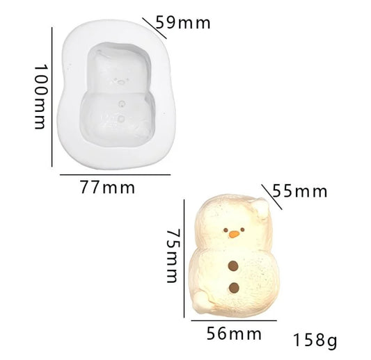 Squishy mold - Snowball Mashmallow