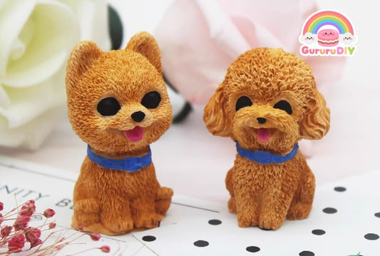 Resin Molds - Two Types of Puppies