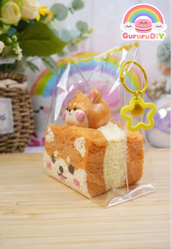 Squishy finished product - Shiba Inu Toast