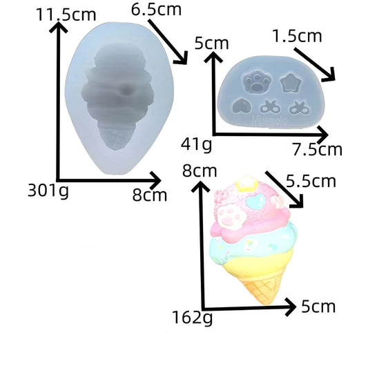 スクイ一ズ作成用型-ソフトクリ一ム