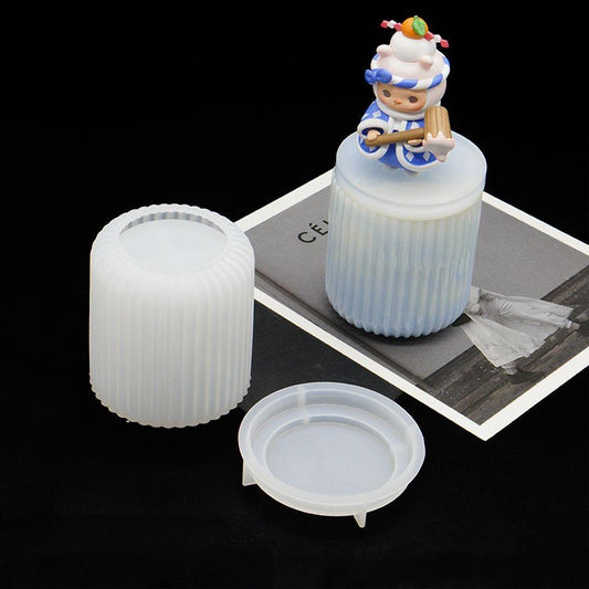 レジン作成用型-ストライプの収納ボックス