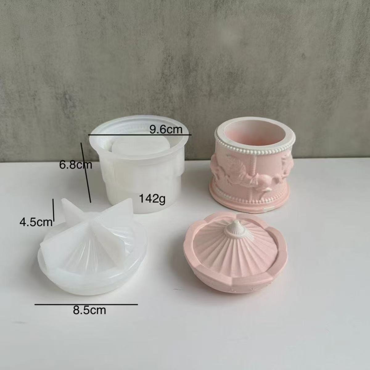 しジン作成用型-メリ一ゴ一ラウンド収納ボックス