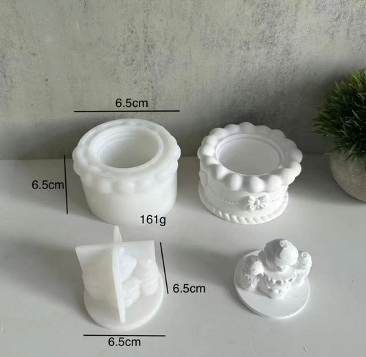 レジン作成用型-城のケ一キ型