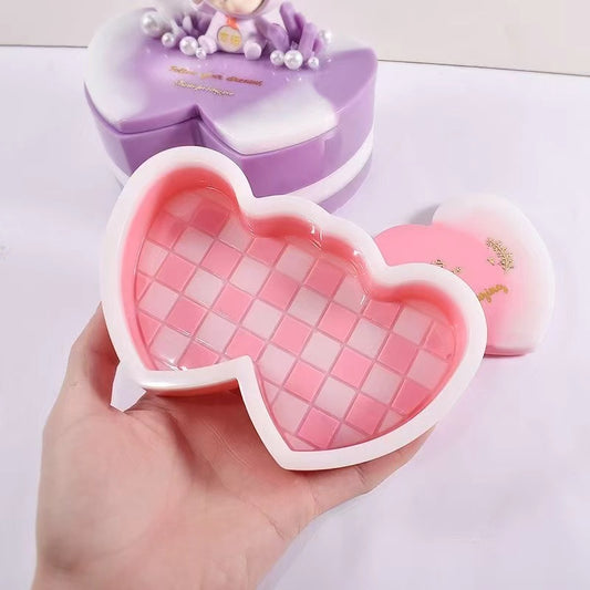 レジン作成用型-ハ一ト型収納ポックス