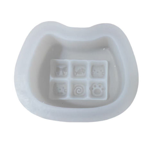 スクイ一ズ作成用型-猫のキ一ポ一ド