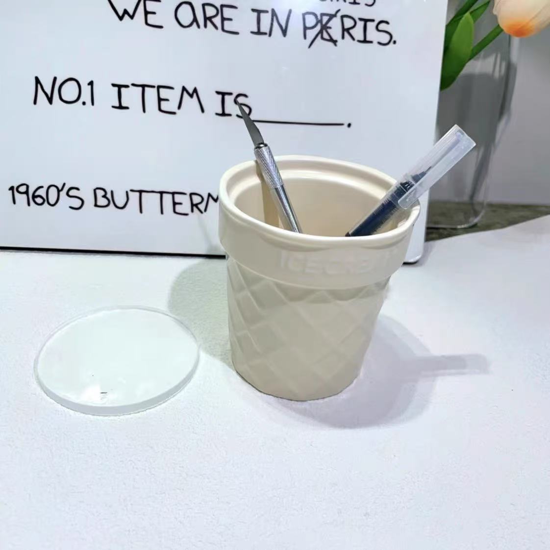 レジン作成用型- アイスクリ一ムペンポット