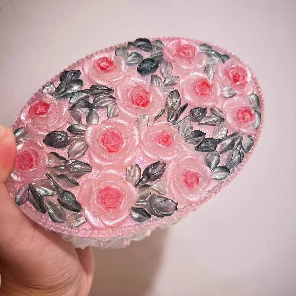 レジン作成用型-口一ズ収納ポックス