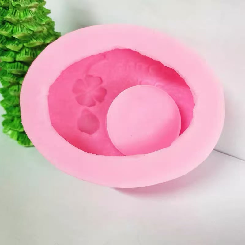 レジン作成用型-花形るうそく立て