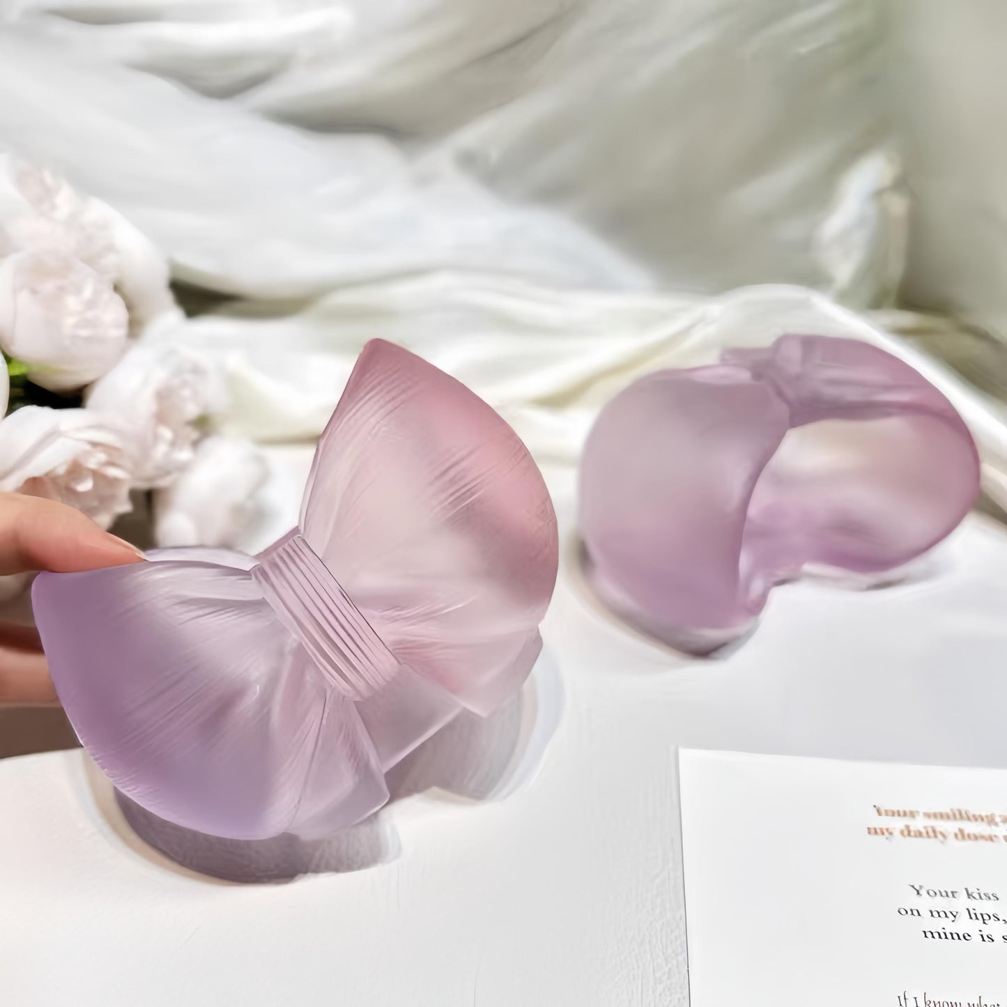 レジン作成用型-  リボンデザインの収納ケース