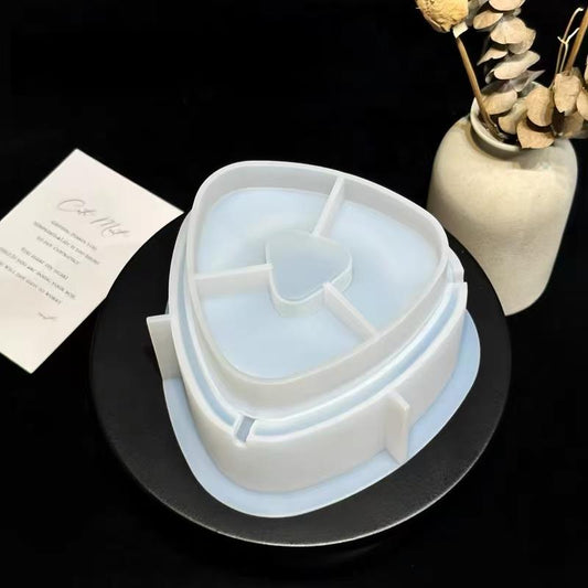 レジン作成用型-三角形の小物入れ