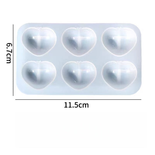 Resin mold - Colorful heart