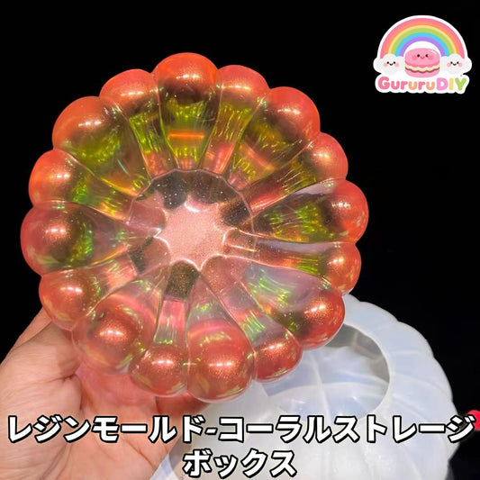 Resin molded coral storage box