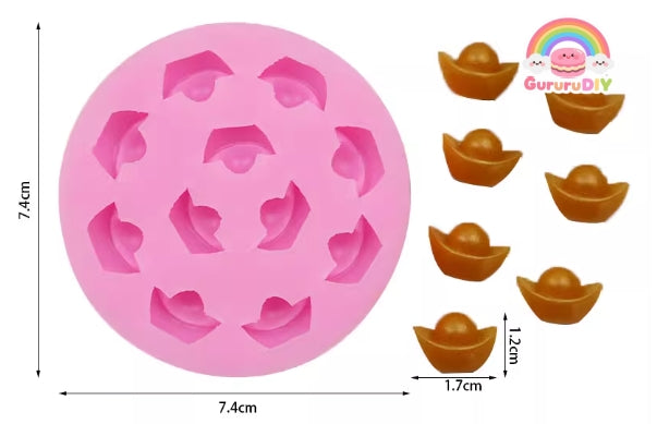 Resin making mold Mini copper coin - Mini Genpo