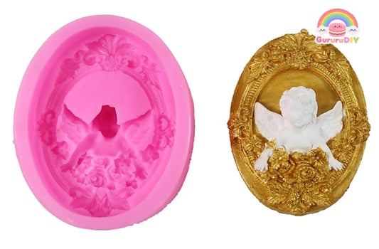 Squishy mold - Angel holding a nose