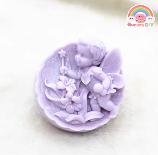 Squishy mold - Flower fairy with a magic wand