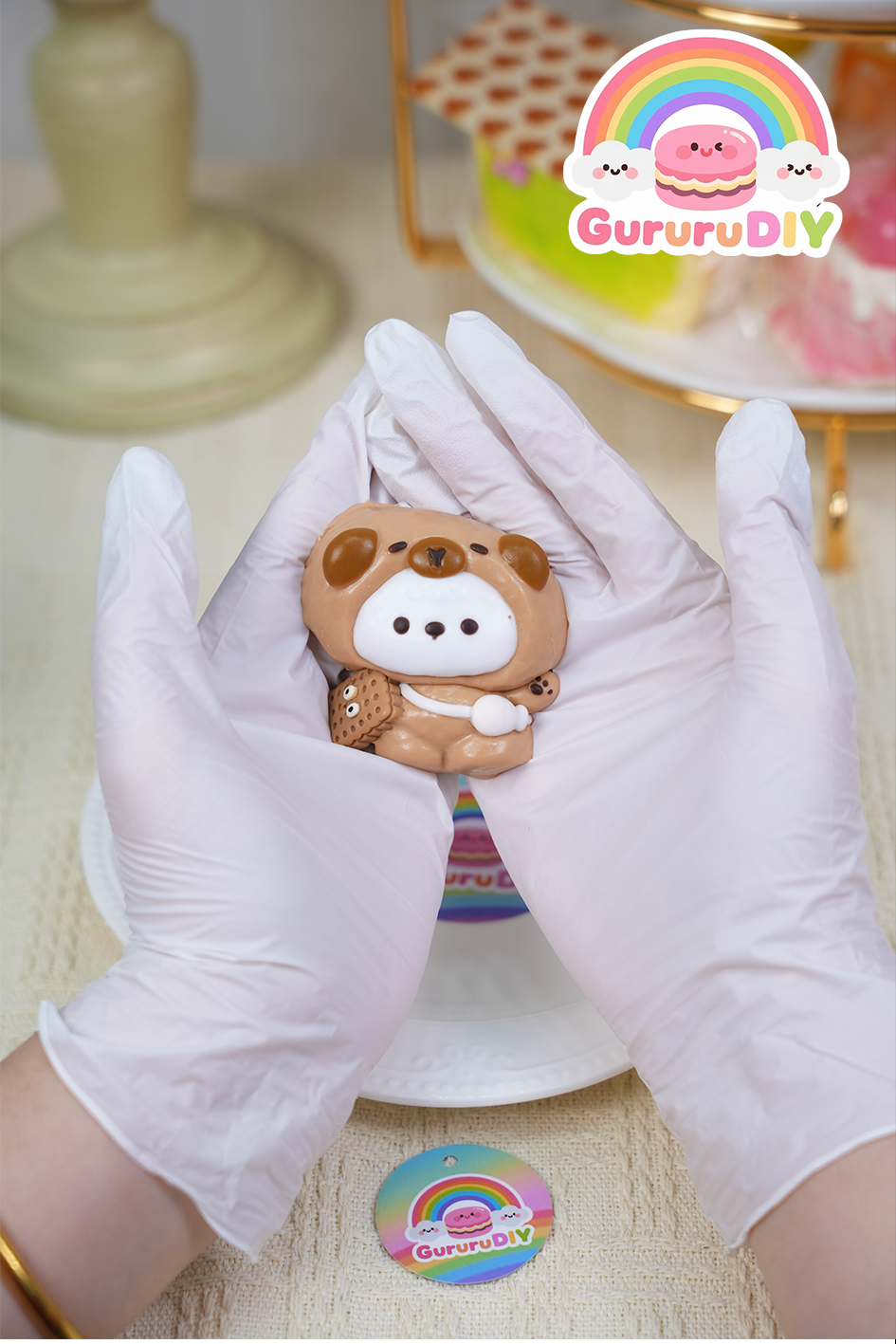 スクイ一ズ完成品-カピバラの服を着た小熊