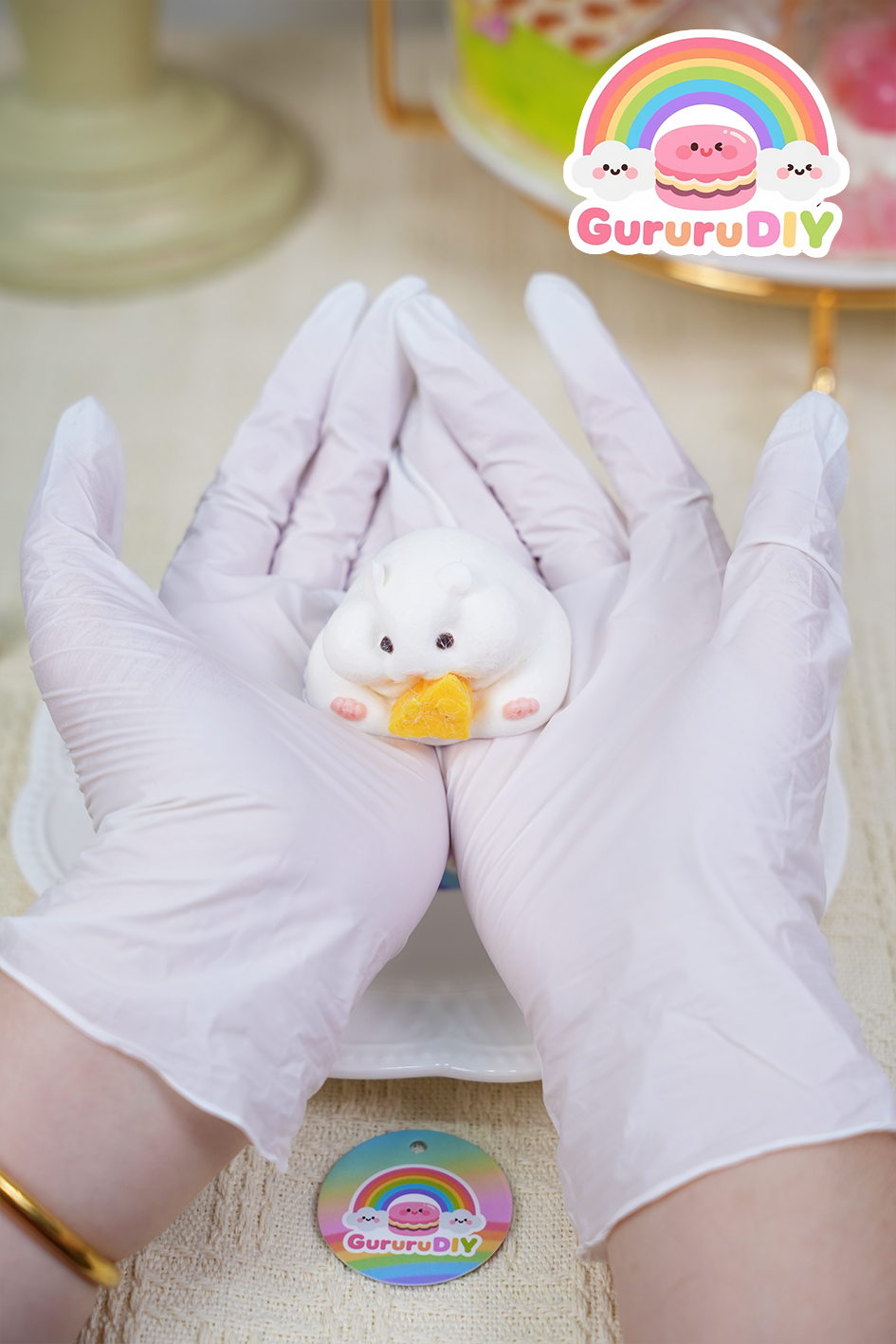 スクイ一ズ完成品-小さなハムスタ一