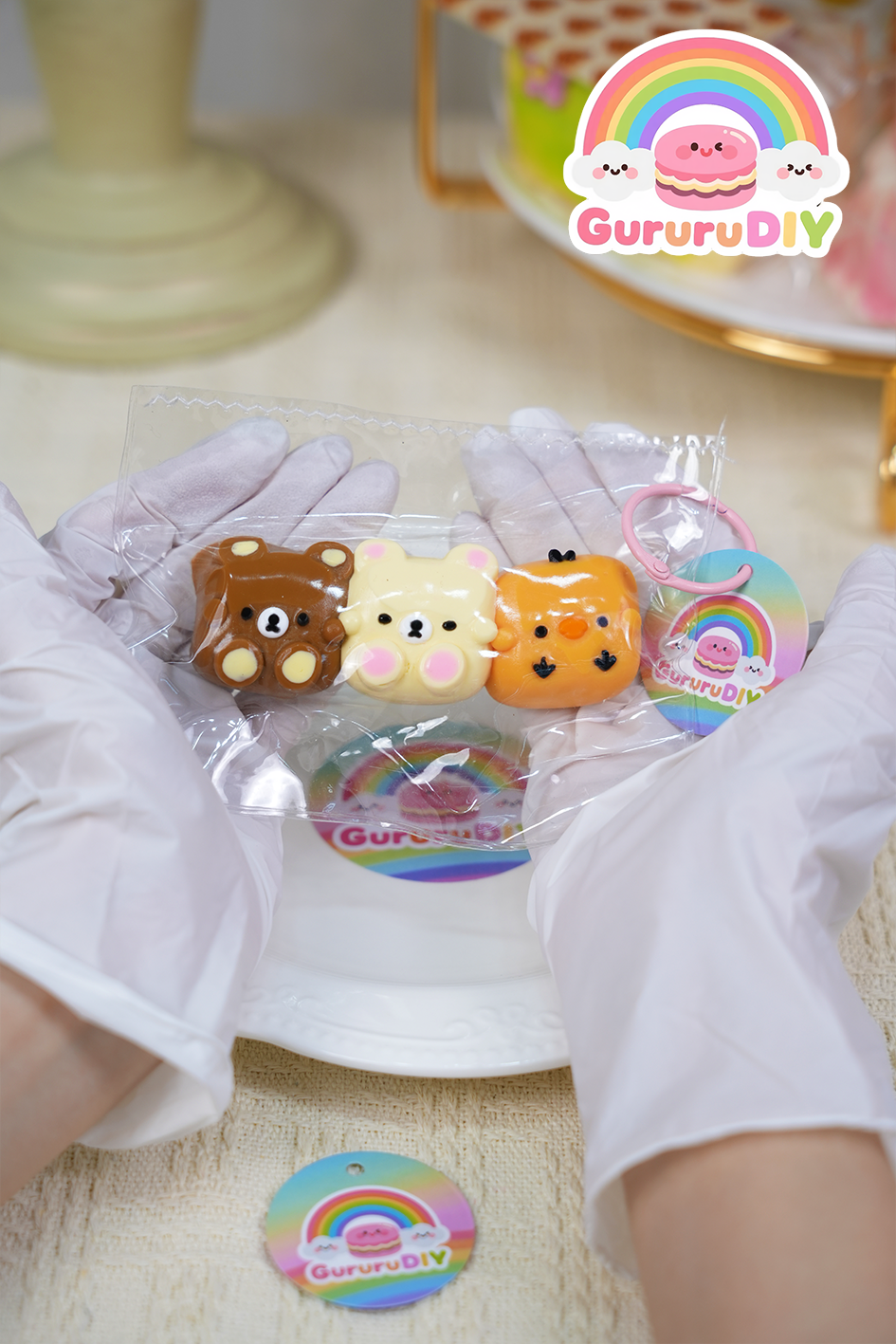 スクイ一ズ完成品-小熊とひよこ