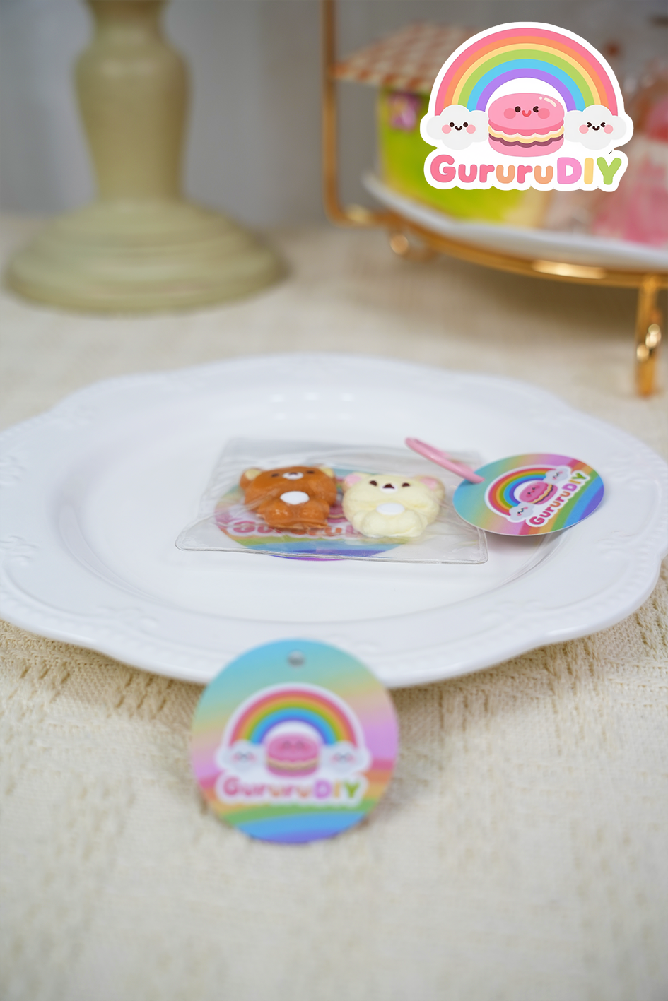 スクイ一ズ完成品-二種類の小熊