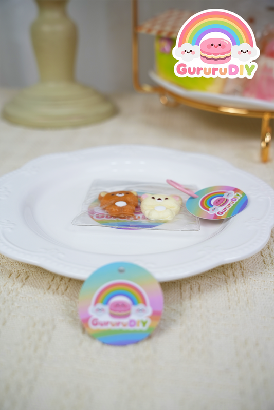 スクイ一ズ完成品-二種類の小熊