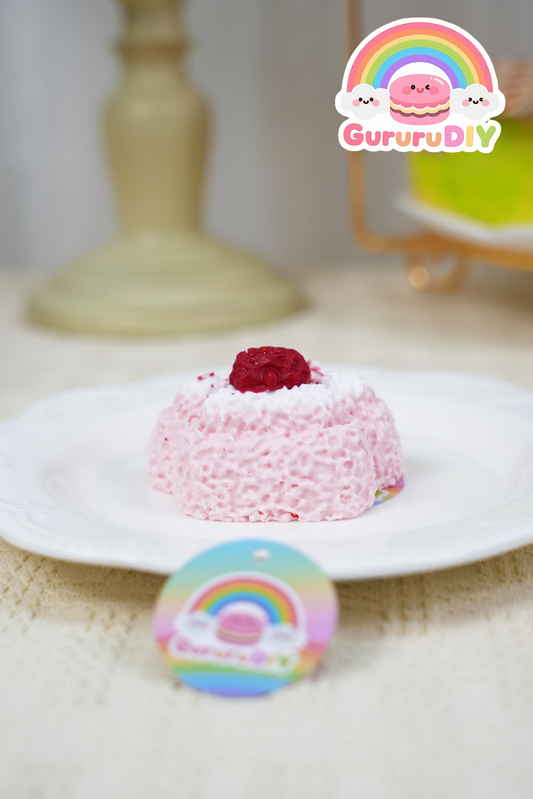 スクイ一ズ完成品-莓の猫爪造型デザ一ト